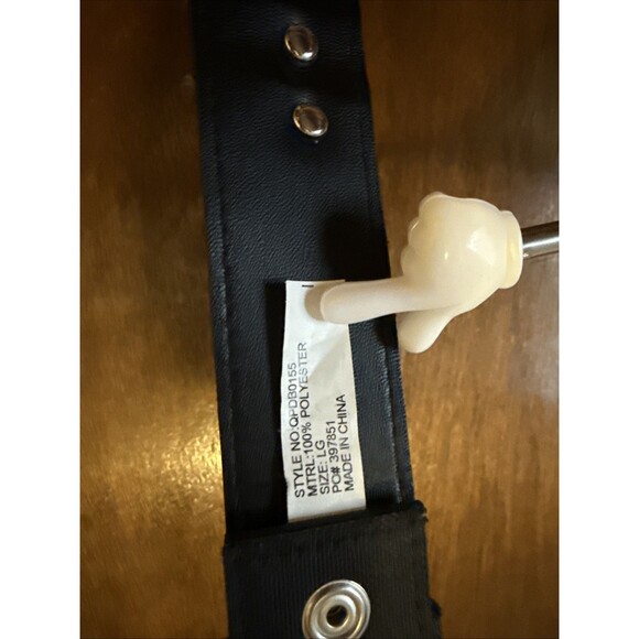 Y2K Studded Bullet Black Silver Belt - Punk Rock Grunge Emo Goth Unisex 36-40 - Picture 5 of 5